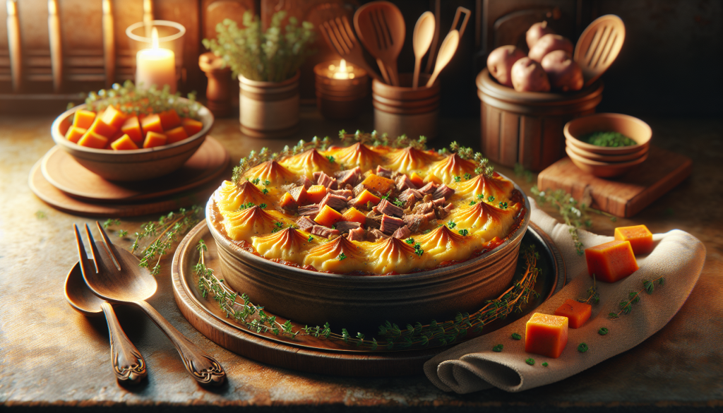 Savourez un parmentier de canard et patate douce réconfortant